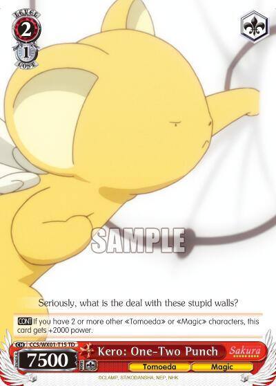 Kero One Two Punch CCS/WX01-T15 TD Cardcaptor Sakura: Clear Card Card