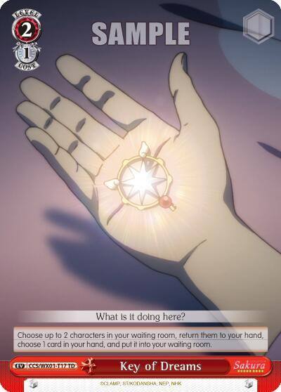 Key of Dreams CCS/WX01-T17 TD Cardcaptor Sakura: Clear Card Card
