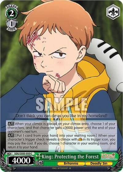 King Protecting the Forest SDS/SX05-050 C The Seven Deadly Sins: Revival of The Commandments Card