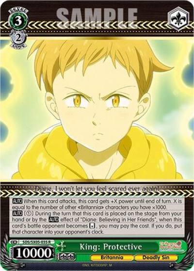 King Protective SDS/SX05-035 R The Seven Deadly Sins: Revival of The Commandments Card