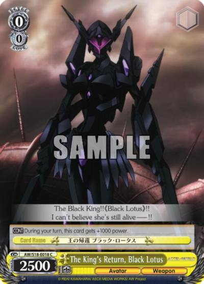 Kings Return Black Lotus AW/S18-E018 C Accel World Card