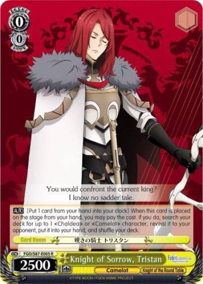 Knight of Sorrow Tristan FGO/S87-E005 R Fate/Grand Order THE MOVIE Divine Realm of the Round Table: Camelot Card