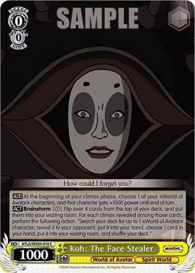 Koh The Face Stealer ATLA/WX04-010 C Avatar: The Last Airbender Card