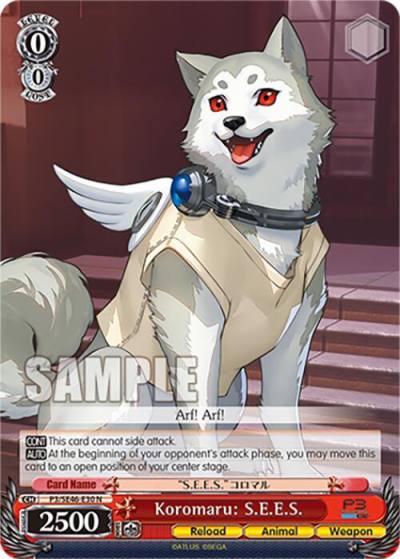 Koromaru SEES P3/SE46-E30N Persona 3 Reload Premium Booster Card