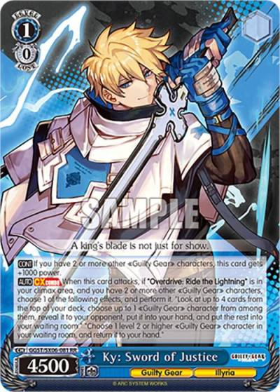 Ky Sword of Justice GGST/SX06-081 RR Guilty Gear -Strive- Card