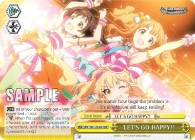 LETS GO HAPPY RRR IMC/W41-E036R RRR The iDOLM@STER Cinderella Girls Card