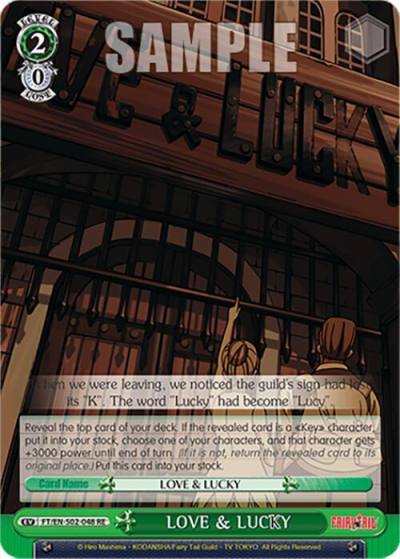 LOVE LUCKY FT/EN-S02-048 C RE Fairy Tail Chronicle Set Card