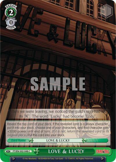 LOVE and LUCKY FT/EN-S02-048 C Fairy Tail ver.E Card