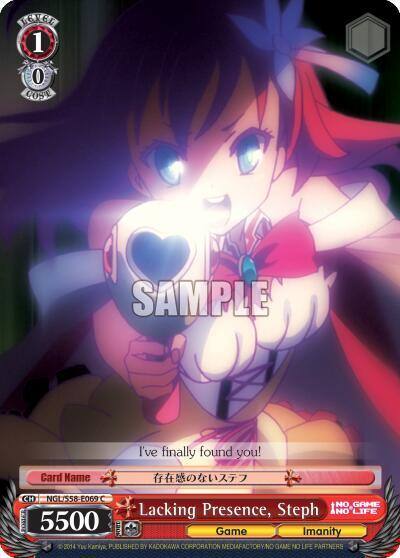 Lacking Presence Steph NGL/S58-E069 C No Game No Life Card