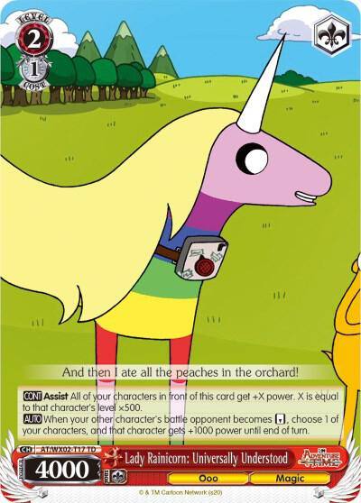 Lady Rainicorn Universally Understood AT/WX02-T17 TD Adventure Time Card