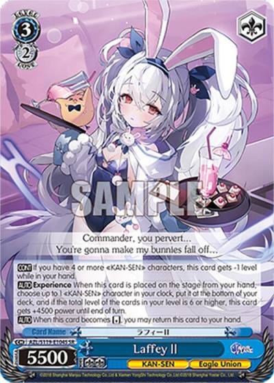 LaffeyII SR AZL/S119-E104S SR Azur Lane Vol. 2 Card