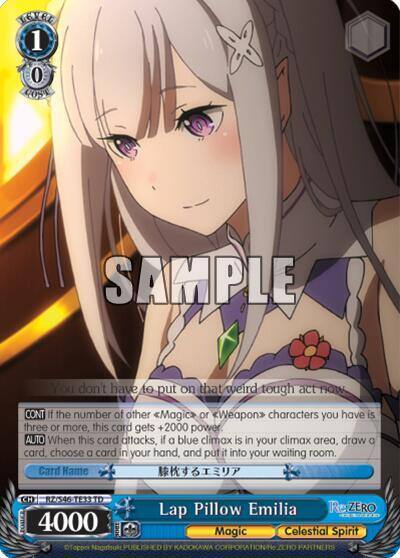Lap Pillow Emilia RZ/S46-TE33 TD Re:ZERO Card