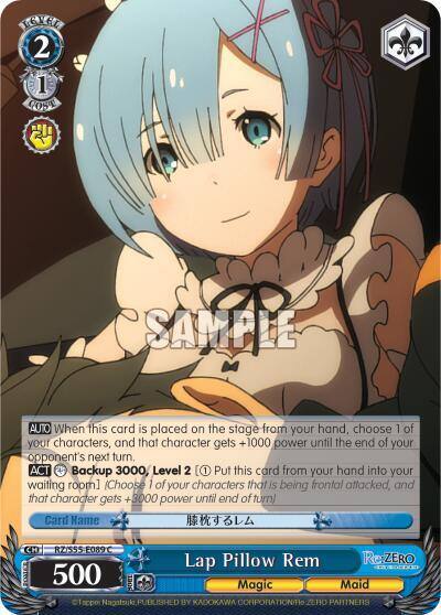 Lap Pillow Rem RZ/S55-E089 C Re:ZERO Vol.2 Card