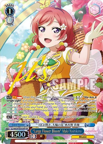 Large Flower Bloom Maki Nishikino FP LL/WE39-E055FP FP Love Live! School Idol Festival Series 10th Anniversary Premium Booster Card
