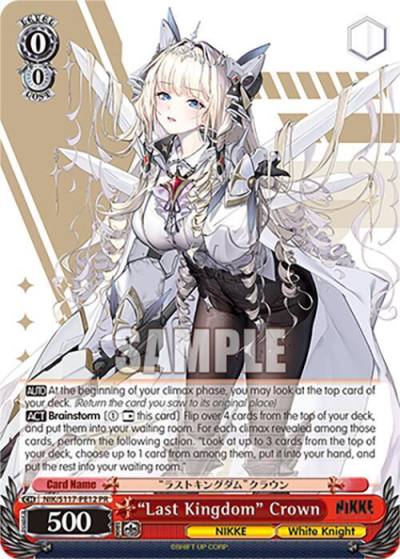 Last Kingdom Crown PR NIK/S117-PE12 PR GODDESS OF VICTORY: NIKKE Card