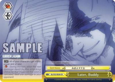 Later Buddy GL/S52-E030 Gurren Lagann Card