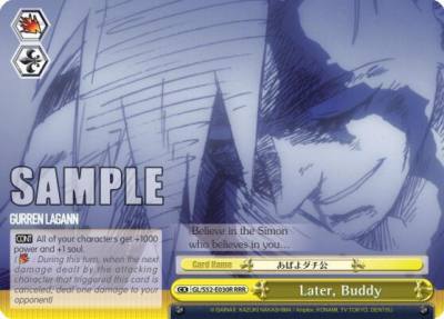 Later Buddy RRR GL/S52-E030R Gurren Lagann Card