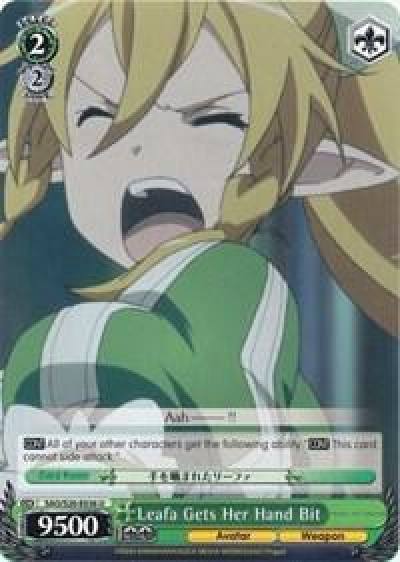 Leafa Gets Her Hand Bit SAO/S20-E036 U Sword Art Online Card