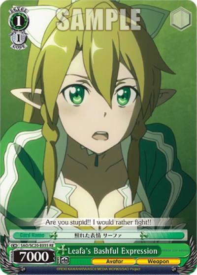 Leafas Bashful Expression SAO/S20-E035 RE Sword Art Online Chronicle Set Card