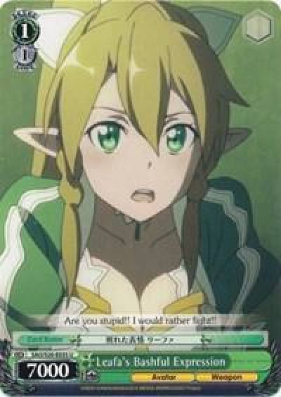 Leafas Bashful Expression SAO/S20-E035 U Sword Art Online Card