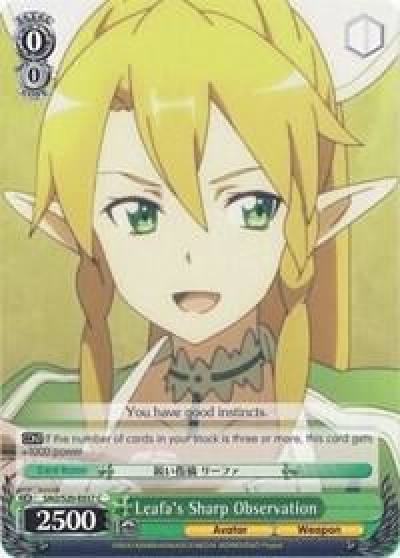 Leafas Sharp Observation SAO/S20-E037 C Sword Art Online Card
