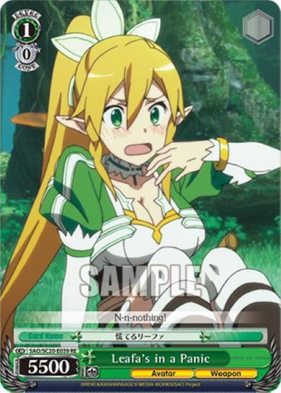 Leafas in a Panic SAO/SC20-E039 RE Sword Art Online Chronicle Set Card
