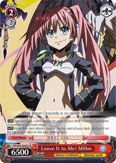 Leave It to Me Milim SR TSK/S82-E039S SR That Time I Got Reincarnated as a Slime Vol.2 Card