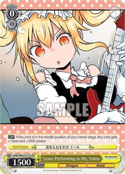 Leave Performing to Me Tohru Foil KMD/W96-E101S PR Miss Kobayashi's Dragon Maid Card