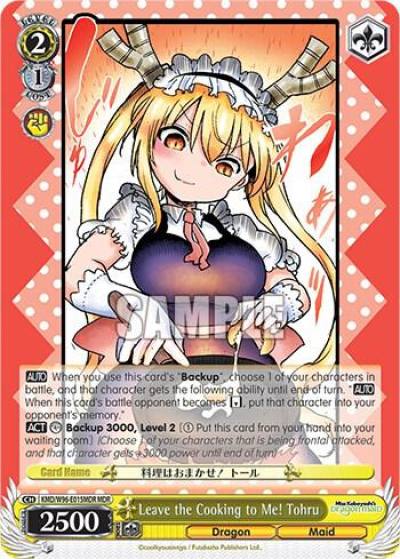 Leave the Cooking to Me Tohru MDR KMD/W96-E015MDR MDR Miss Kobayashi's Dragon Maid Card