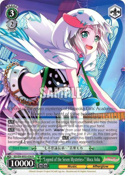 Legend of the Seven Mysteries~ Moca Aoba BD/EN-W03-036 R BanG Dream! Girls Band Party! MULTI LIVE Card