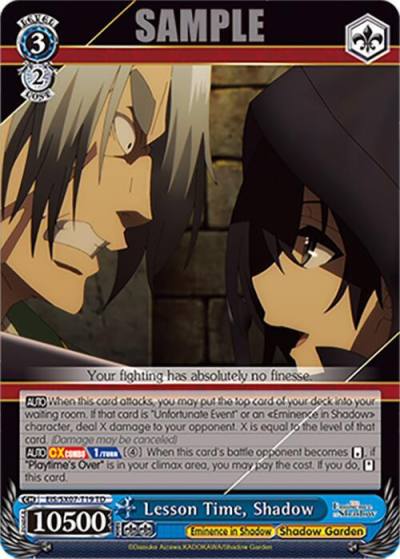 Lesson Time Shadow EIS/SX07-T19 The Eminence in Shadow Card