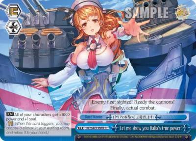 Let me show you Italias true power KC/S42-E098 CR KanColle: Arrival! Reinforcement Fleets from Europe! Card