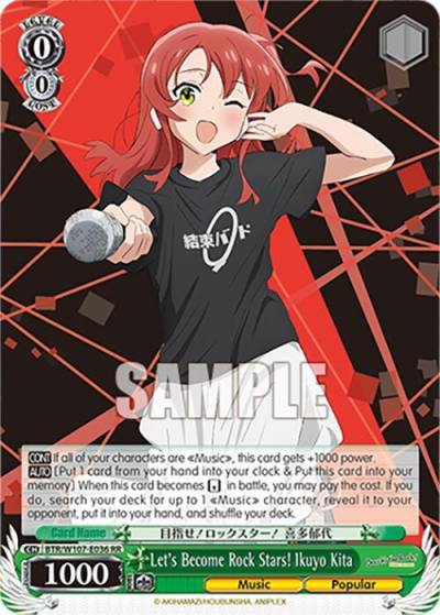 Lets Become Rock Stars Ikuyo Kita BTR/W107-E036 RR BOCCHI THE ROCK! Card