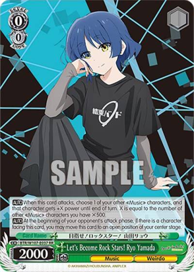 Lets Become Rock Stars Ryo Yamada BTR/W107-E037 RR BOCCHI THE ROCK! Card