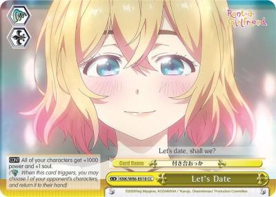Lets Date KNK/W86-E018 CC Rent-A-Girlfriend Card