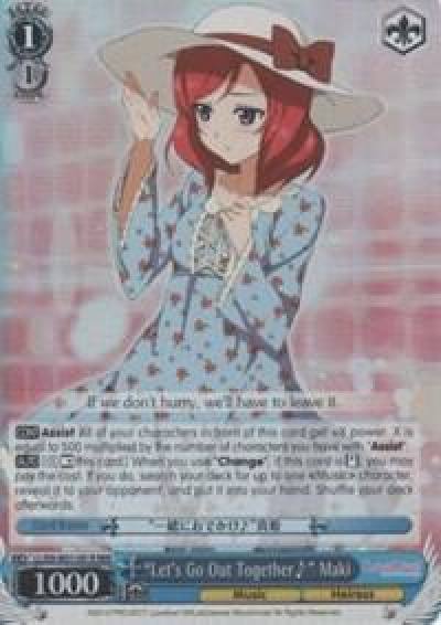 Lets Go Out Together~ Maki RRR LL/EN-W01-091R RRR Love Live! DX Card