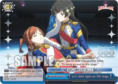 Lets Meet Again on This Stage SCC RSL/S98-E100SCC SCC Revue Starlight The Movie Card