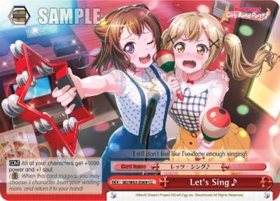 Lets Sing BD/W63-E069 CC BanG Dream! Girls Band Party! Vol.2 Card