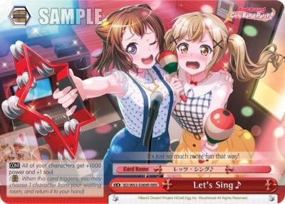 Lets Sing RRR BD/W63-E069R RRR BanG Dream! Girls Band Party! Vol.2 Card