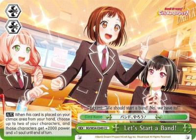Lets Start a Band BD/W54-E049 CC BanG Dream! Girls Band Party! Card