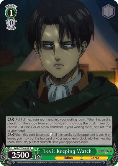 Levi Keeping Watch AOT/SX04-032 R Attack On Titan: Final Season Card