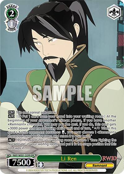 Li Ren OFR RWBY/WXE01-22OFR OFR RWBY Premium Booster Card