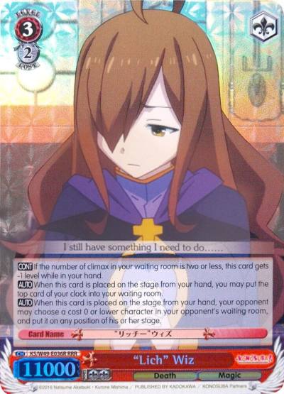 Lich Wiz RRR KS/W49-E036R RRR KonoSuba Card