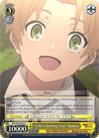 Lifes Starting Line Rudeus MTI/S83-E007 R Mushoku Tensei: Jobless Reincarnation Card