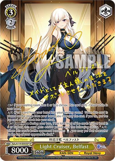 Light Cruiser Belfast SP AZL/S119-E003SP SP Azur Lane Vol. 2 Card