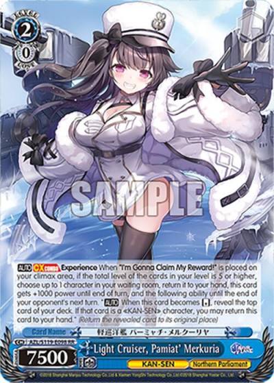 Light Cruiser Pamiat Merkuria AZL/S119-E098 RR Azur Lane Vol. 2 Card