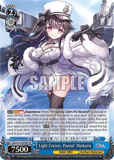 Light Cruiser Pamiat Merkuria SR AZL/S119-E098S SR Azur Lane Vol. 2 Card