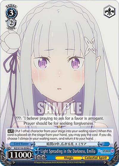 Light Spreading in the Darkness Emilia RZ/S116-E096 Re:ZERO -Starting Life in Another World- Vol.3 Card