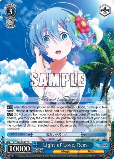 Light of Love Rem RZ/S46-TE43 TD Re:ZERO Card