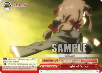 Light of Saber RRR KS/W55-E076R RRR KonoSuba 2 Card